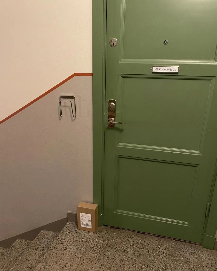 Leverans utanför dörren